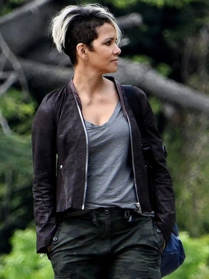 The Union Halle Berry Brown Leather Jacket