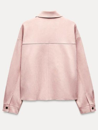 The Young and the Restless Pink Suede Leather Jacket