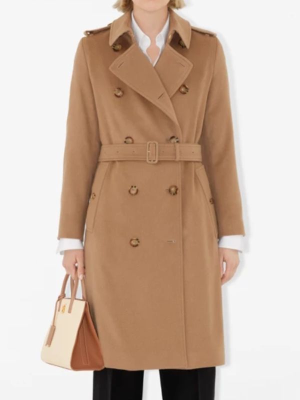 Tracker S02 Fiona Rene Brown Trench Coat