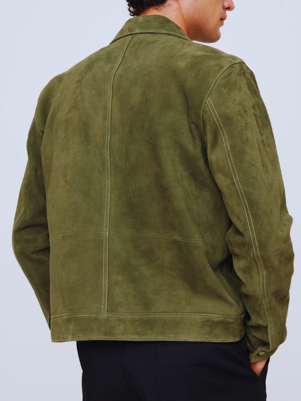 Unstable S02 Green Suede Leather Jacket