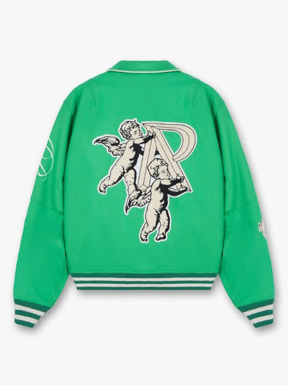 Rapman Supacell Green Varsity Jacket