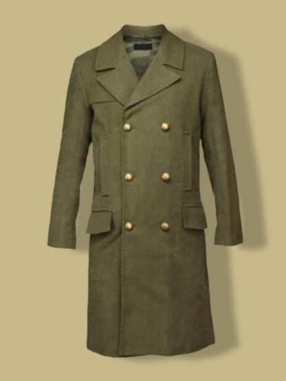 11th Doctor Green Trench Coat