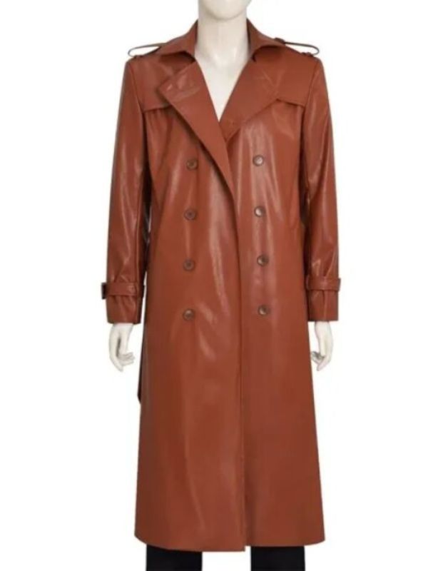 15th Doctor Brown Leather Coat