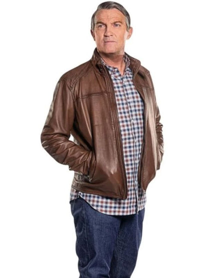 Graham O'Brien Brown Leather Jacket