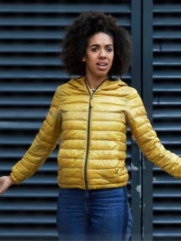 Pearl Mackie Yellow Puffer Jacket