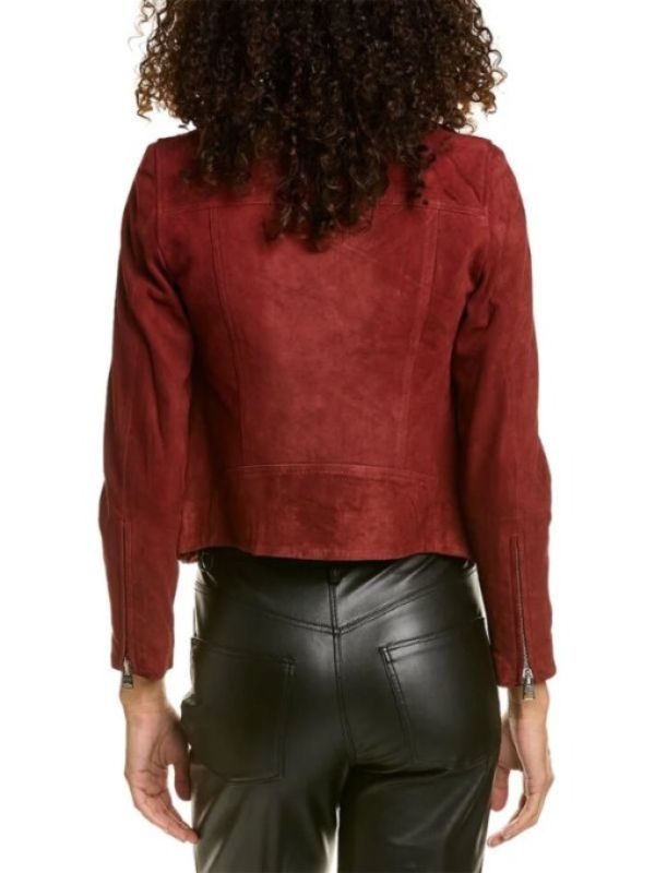 Evil S04 Red Suede Leather Jacket