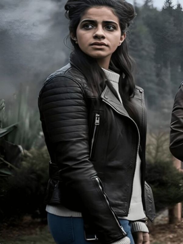 Mandip Gill Black Leather Jacket