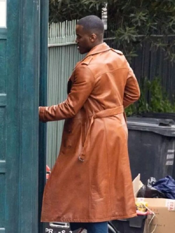 15th Doctor Brown Leather Coat