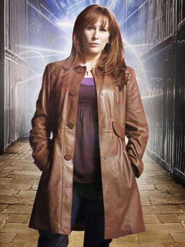 Donna Noble Brown Leather Coat