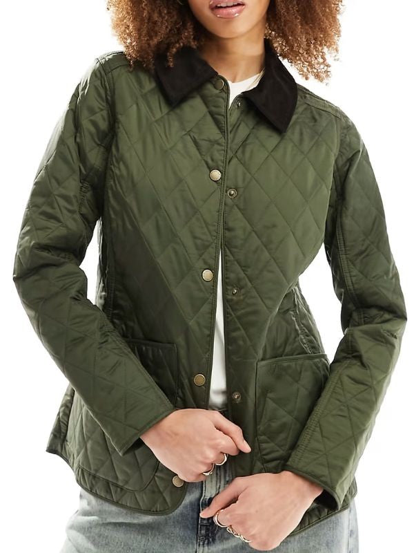 Vera S14 Rhiannon Clements Green Quilted Jacket