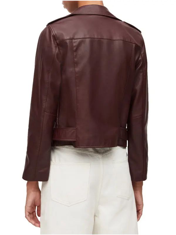 Virgin River S04 Brown Biker Leather Jacket