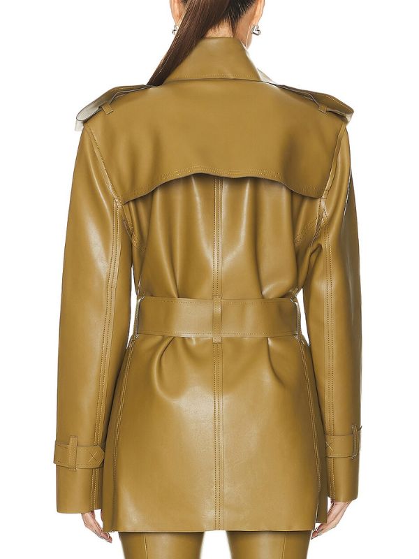 Will Trent 2025 Mustard Leather Coat