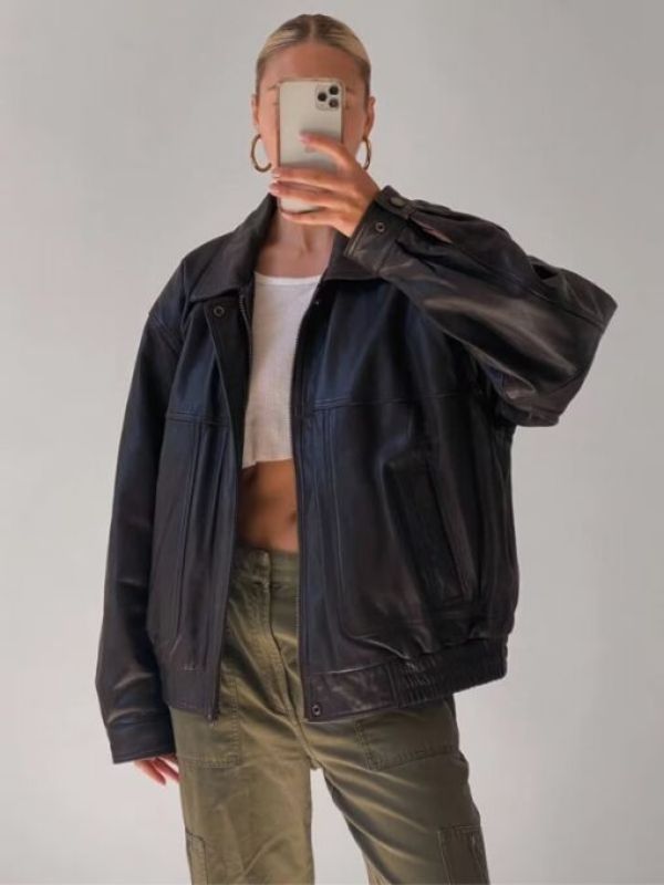 Women's Vintage 90's Chic Oversized Straight Jacket