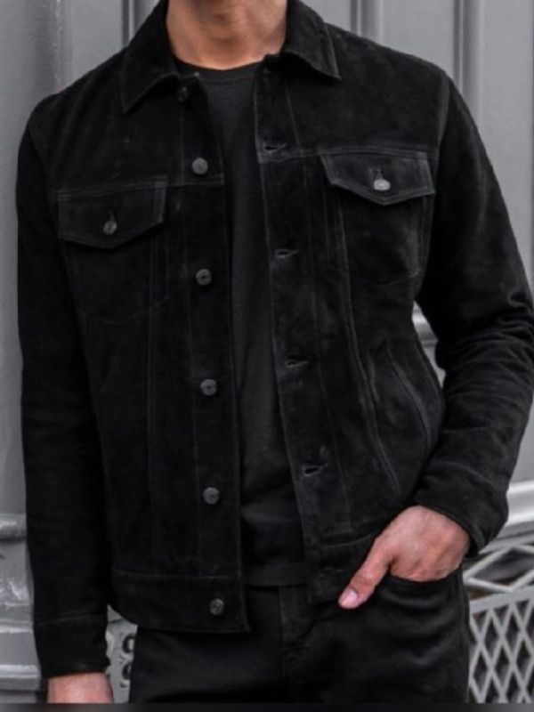 Zvi The Killers Game Black Suede Jacket