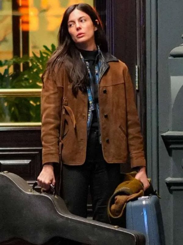 A Complete Unknown Monica Barbaro Suede Leather Jacket Joan Baez A Complete Unknown Monica Barbaro Suede Leather Jacket