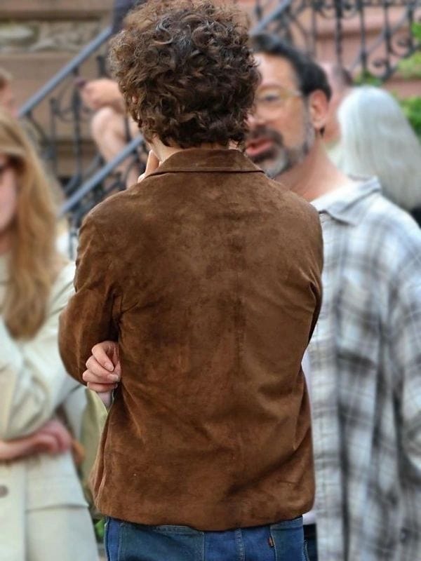 Bob Dylan A Complete Unknown Timothée Chalamet Brown Jacket