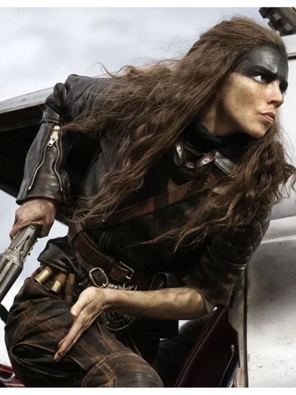 A Mad Max Saga Anya Taylor-Joy Black Leather Jacket A Mad Max Saga Anya Taylor-Joy Black Leather Jacket