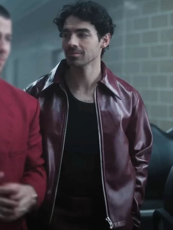 A Very Jonas Christmas Movie Joe Jonas Leather Jacket