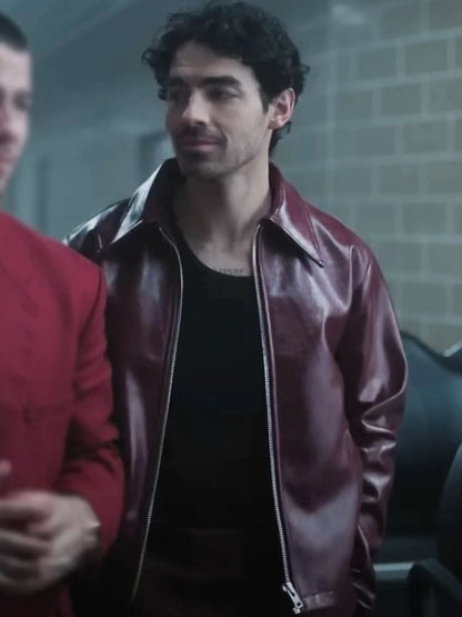 A Very Jonas Christmas Movie Joe Jonas Leather Jacket
