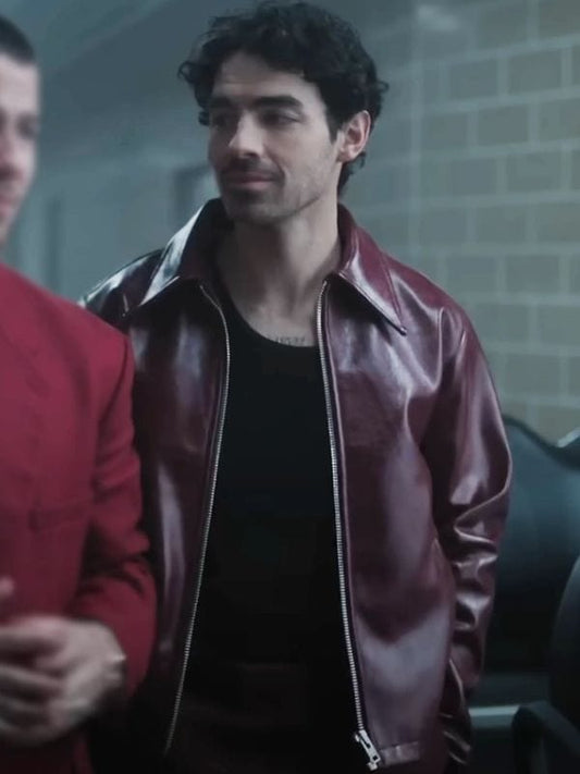 A Very Jonas Christmas Movie Joe Jonas Leather Jacket