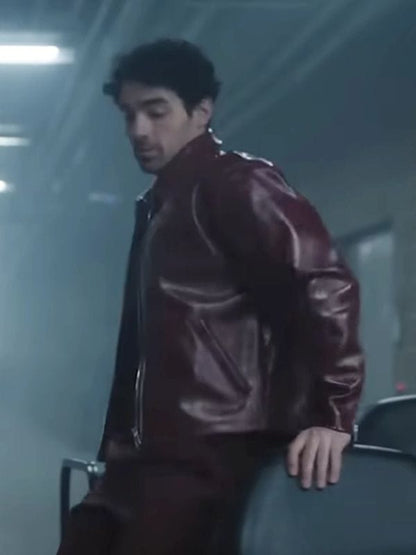A Very Jonas Christmas Movie Joe Jonas Leather Jacket