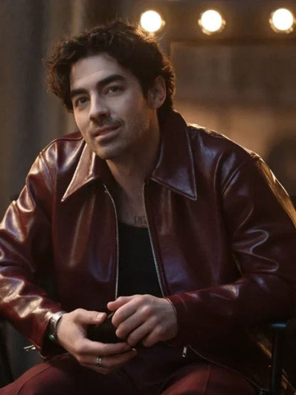 A Very Jonas Christmas Movie Joe Jonas Leather Jacket