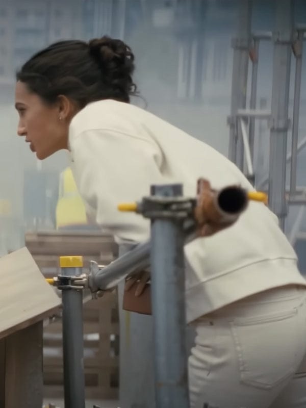 A Working Man 2025 Arianna Rivas White Jacket