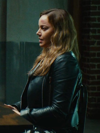 Abbie Cornish Detained 2024 Black Jacket