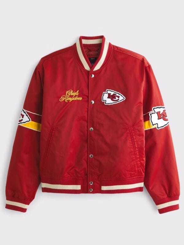 Abercrombie Chiefs Varsity Bomber Jacket Abercrombie Chiefs Varsity Bomber Jacket