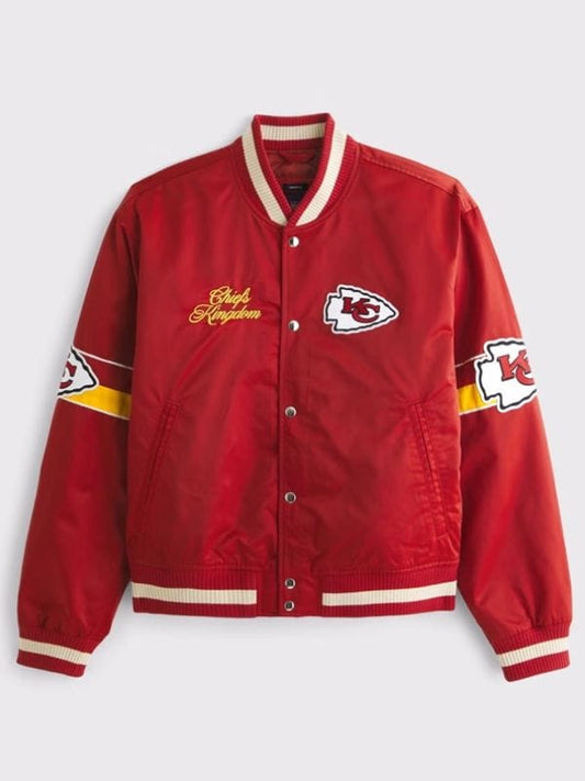 Abercrombie Chiefs Varsity Bomber Jacket Abercrombie Chiefs Varsity Bomber Jacket