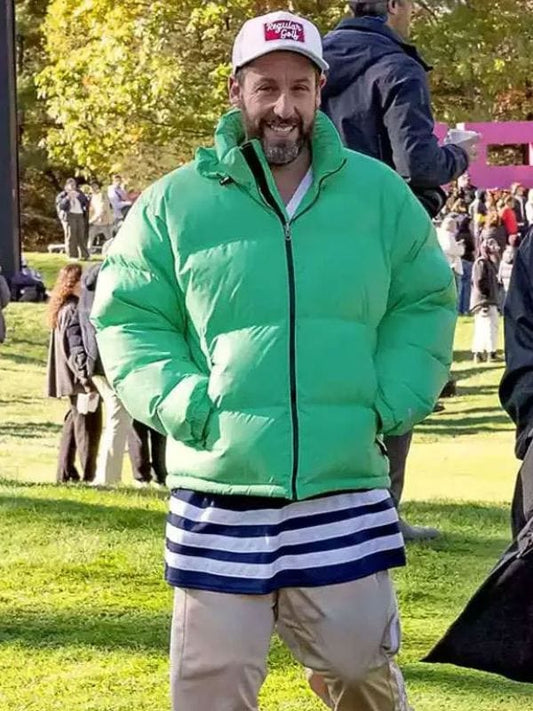 Adam Sandler Happy Gilmore 2 Puffer Jacket Green