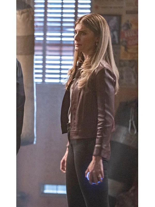 Addison Augustine Quantum Leap S02 Maroon Leather Jacket Addison Augustine Quantum Leap S02 Maroon Leather Jacket