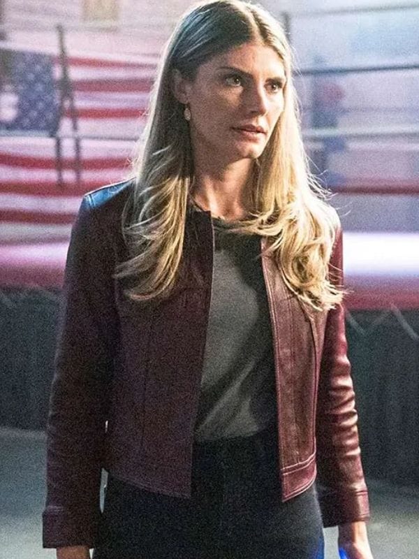 Addison Augustine Quantum Leap S02 Maroon Leather Jacket Addison Augustine Quantum Leap S02 Maroon Leather Jacket