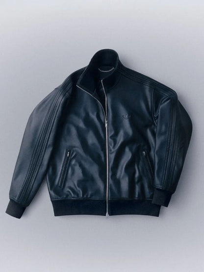 Adidas Y-3 A-Type Leather Track Jacket Black