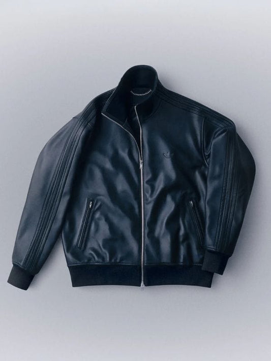Adidas Y-3 A-Type Leather Track Jacket Black