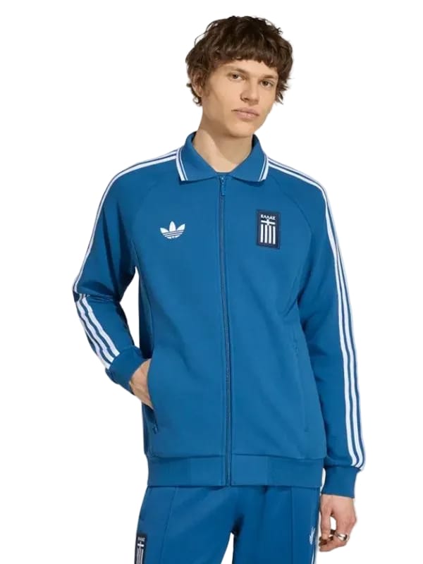 Adidas Greece 2026 Away Anthem Jacket Blue