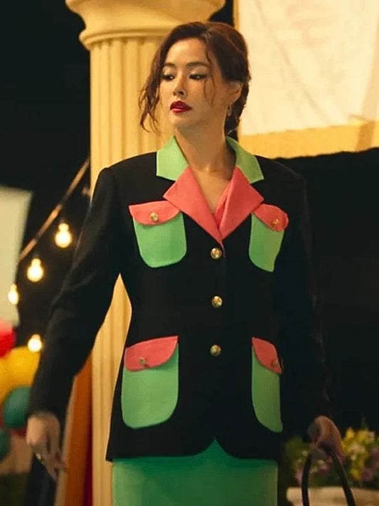 Aema S01 Hyo-rin Bang Black Blazer - Winterwhirl Premium