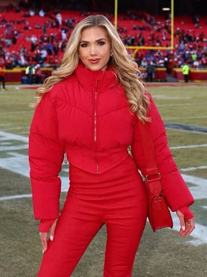 AFC Championship Gracie Hunt Crop Puffer Jacket