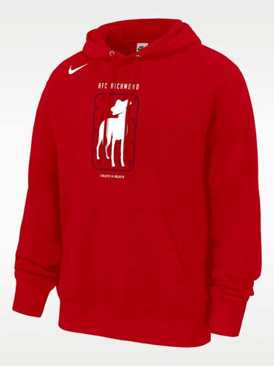 AFC Richmond Nike Club Fleece Hoodie Red