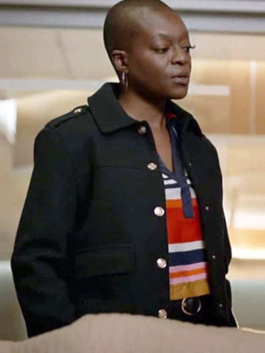 Alert Missing Persons Unit S03 Kemi Adebayo Black Jacket Alert Missing Persons Unit S03 Kemi Adebayo Black Jacket
