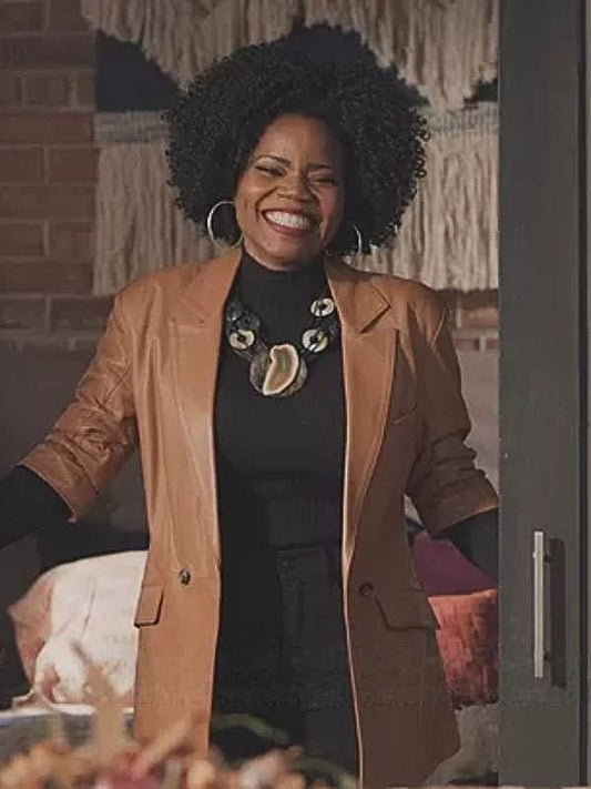 All American Homecoming Amara Patterson Leather Blazer All American Homecoming Amara Patterson Leather Blazer