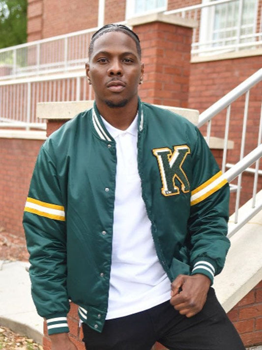 All American Homecoming Cam Watkins Green Varsity Jacket