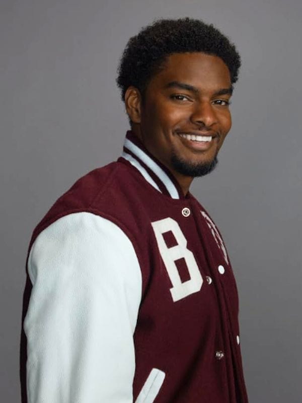 All American Homecoming JR Maroon and White Varsity Jacket