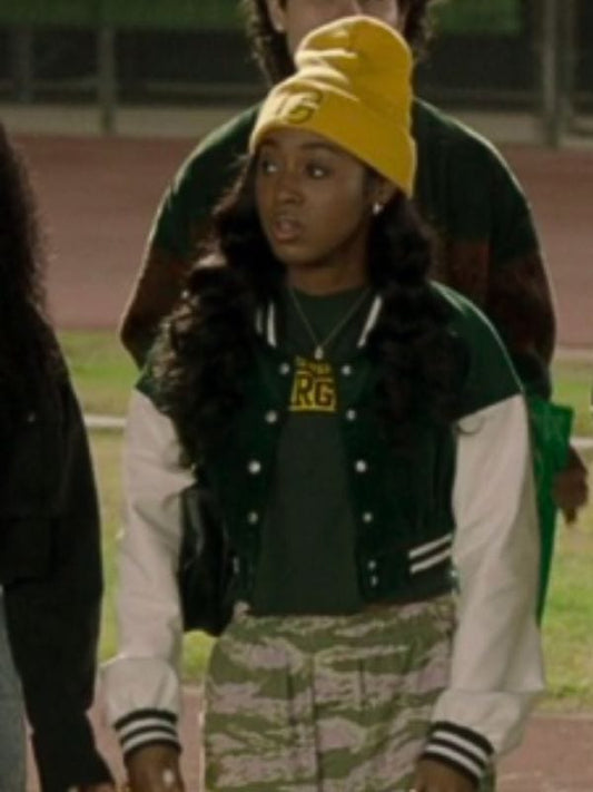 All American S07 Alexis Chikaeze Cropped Varsity Jacket All American S07 Alexis Chikaeze Cropped Varsity Jacket