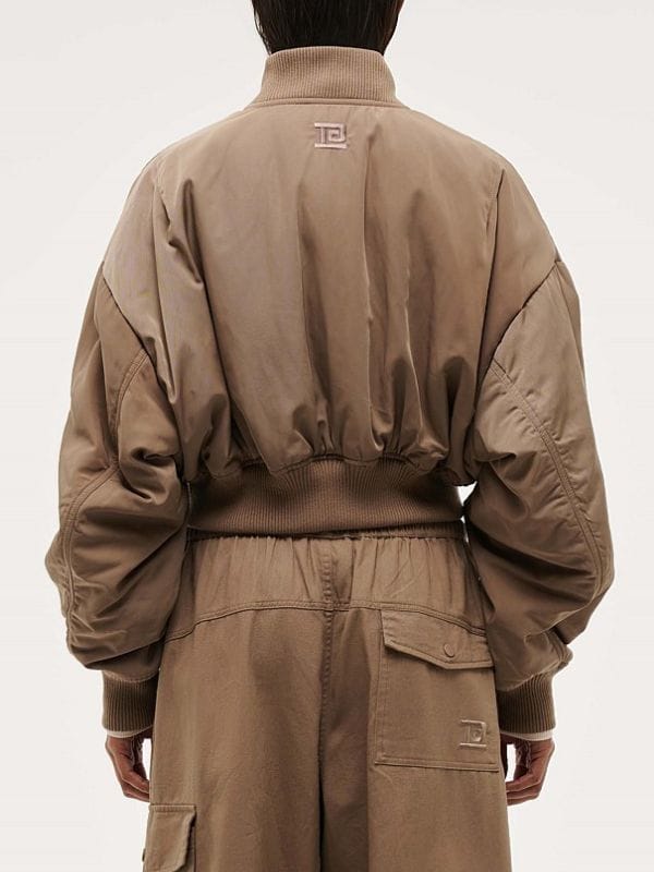All Her Fault S01 Ana Garcia Bomber Jacket Brown