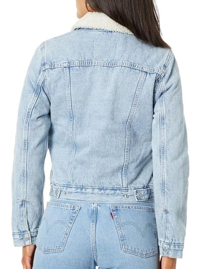 All Her Fault S01 Carrie Finch Shearling Denim Jacket