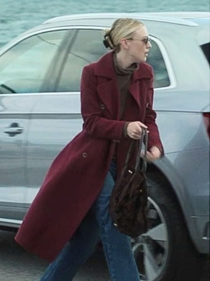 All Her Fault S01 Jenny Kaminski Burgundy Coat