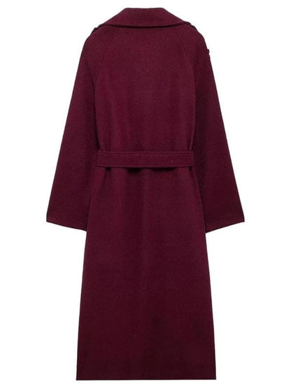 All Her Fault S01 Jenny Kaminski Burgundy Coat