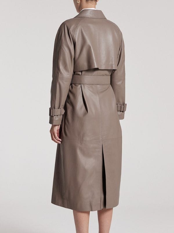 All Her Fault S01 Jenny Kaminski Leather Coat
