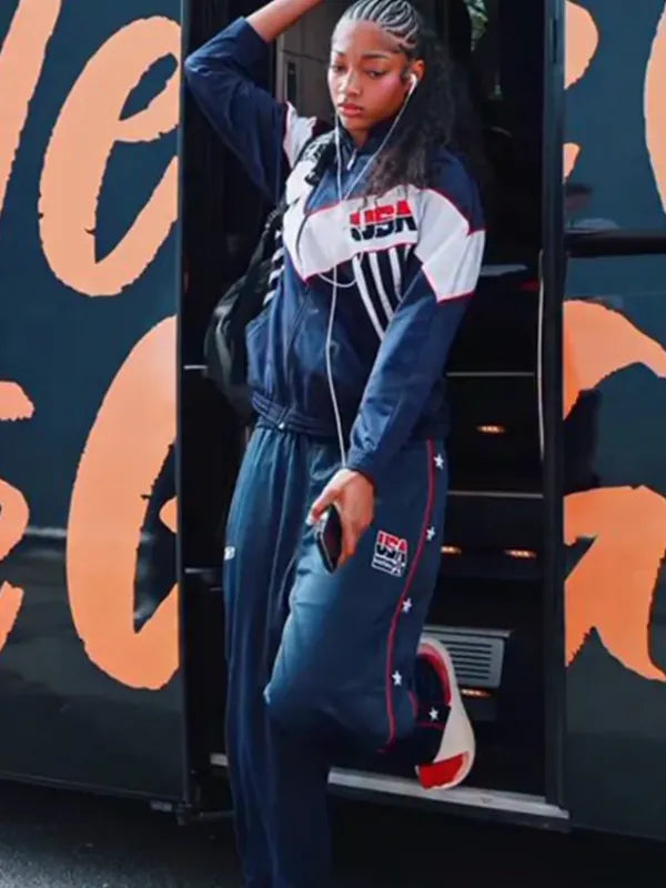 Angel Reese FIBA WWC 2026 USA Track Jacket